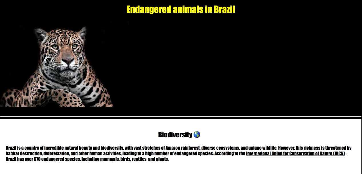 Biodiversity page